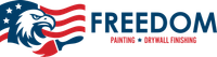 Freedom Painting & Drywall Finishing logo. The best painting and drywall company in Columbus, Ohio.